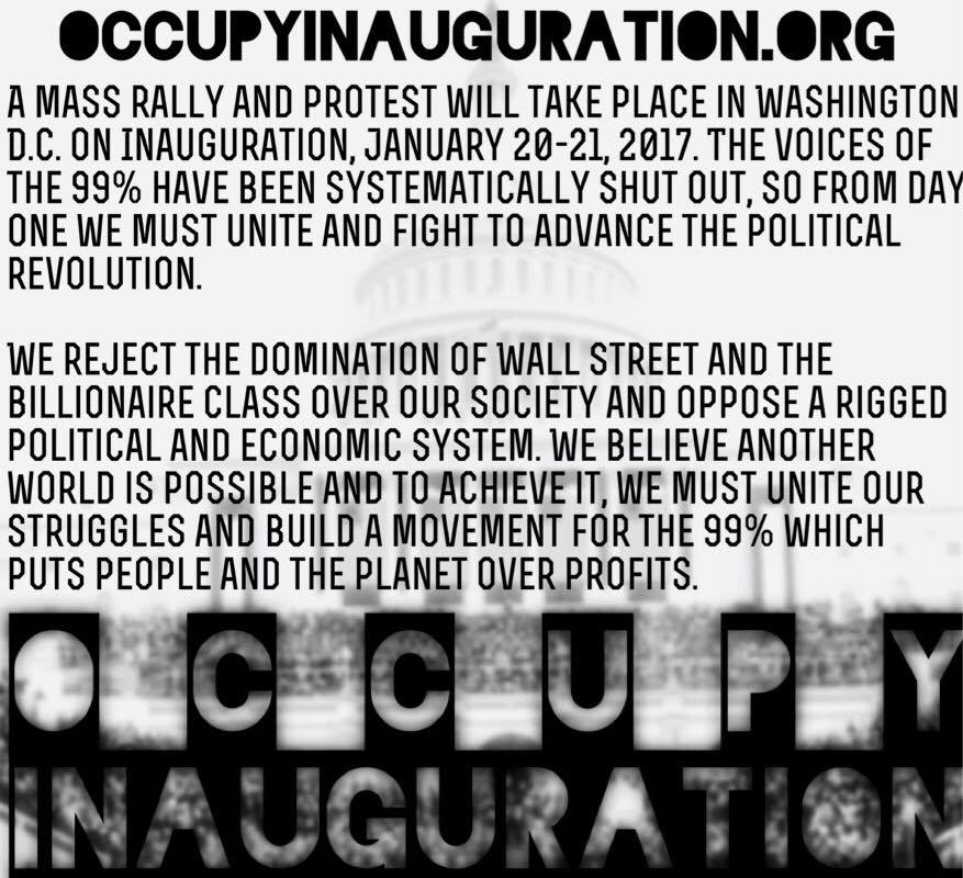 Occupy Inauguration Date and Time